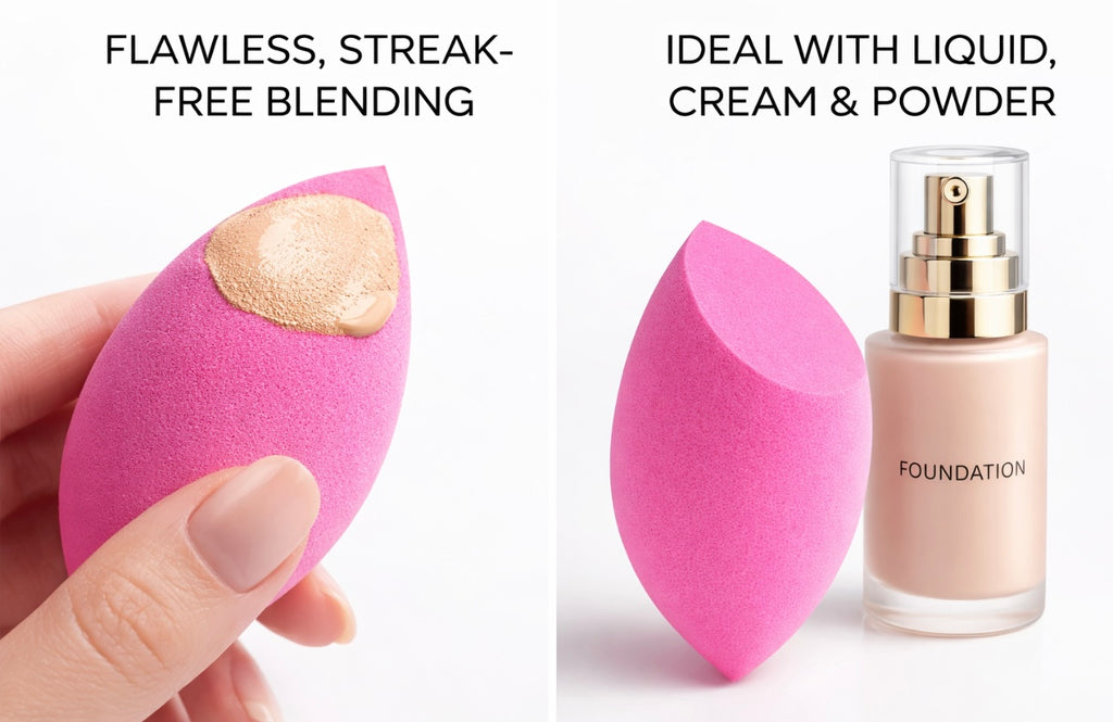 ARIAS Soft Flat-Edge Makeup Sponge